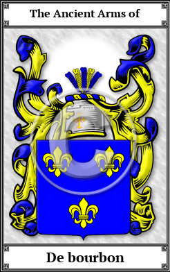 De bourbon Family Crest Download (JPG)  Book Plated - 150 DPI